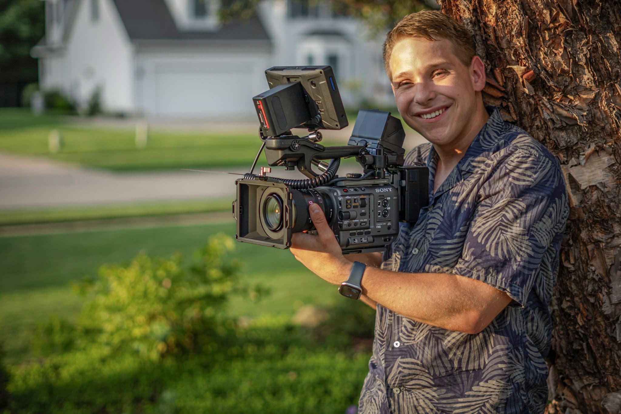 Alex Belser with his camera